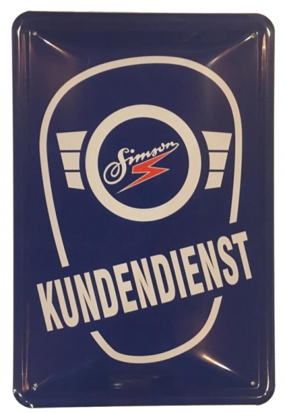 Blechschild - Simson Kundendienst - BS216 (127)