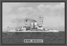 Blechschild - SMS Schlesien - 119 (78)