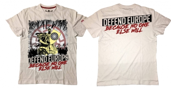 Premium Shirt - Defend Europe - weiß