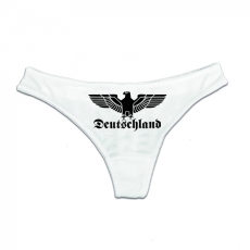 String Tanga - Reichsadler - Deutschland - weiß