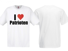 T-Hemd - I Love Patrioten - weiß