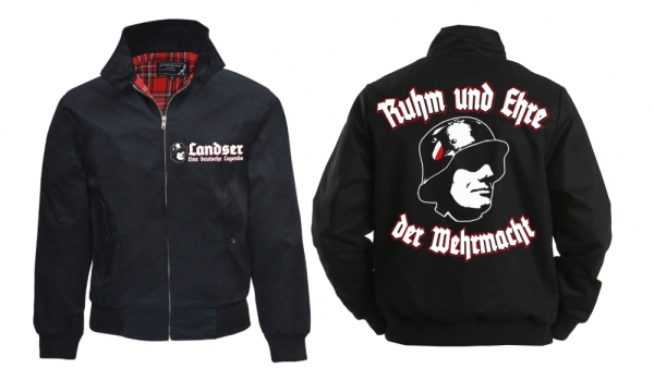 Harrington Jacke - bedruckt - Landser - Eine deutsche Legende