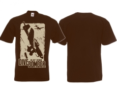 Frauen T-Shirt - Dive Bomber - Ju 87 Stuka - braun/beige