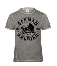 T-Hemd - Used Look - German Solider - Motiv 2 - Grey Clash ++++RAUSVERKAUF+++