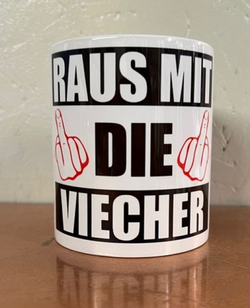 Tasse - Raus mit die Viecher