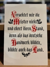 Blechschild KM - Deutscher Handwerker