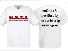 Frauen T-Shirt - N.A.Z.I. - Motiv 1 - weiß