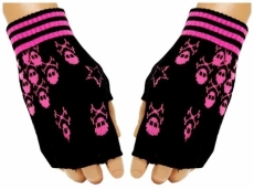 Handschuhe - Pink Skulls