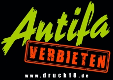 Antifa verbieten - Aufkleber Paket 50 Stück