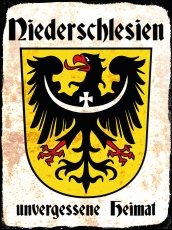 Blechschild - 20x30cm - Niederschlesien - Unvergessene Heimat