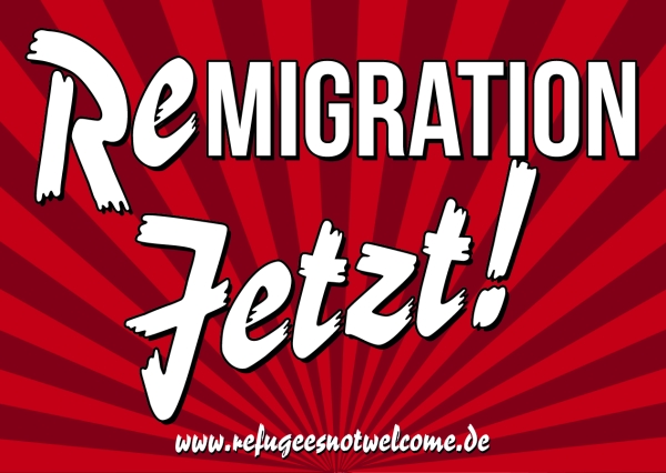 Remigration Jetzt! - Aufkleber Paket 10 Stück