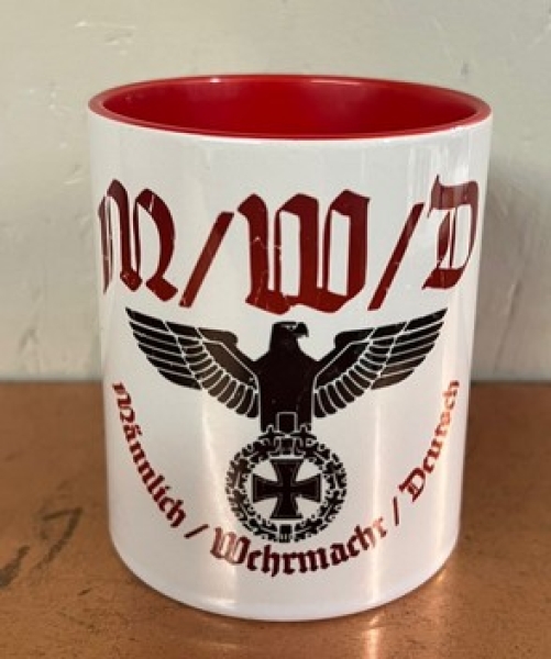 Tasse - rot - Männlich - Wehrmacht - Deutsch