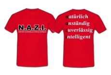 Frauen T-Shirt - N.A.Z.I. - Motiv 1 - rot