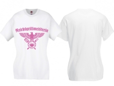 Frauen T-Shirt - Reichsgrillmeisterin - weiß/rosa