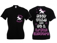 Frauen T-Shirt - Aryan Unicorn - Motiv3 - schwarz