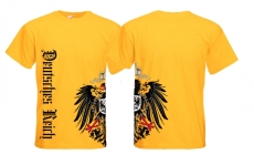 T-Hemd - alter Reichsadler - Deutsches Reich - gelb