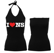 Frauen Neckholder Top - I love NS