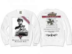 Pullover - Helden für Deutschland - Michael Wittmann - weiß