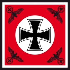 Fahne - 120x120 - Eisernes Kreuz mit vier Reichsadlern (69)