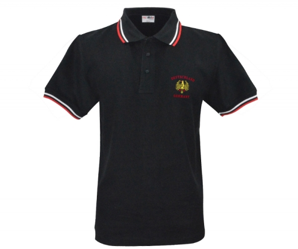 Polo-Shirt - Deutschland - gestickt