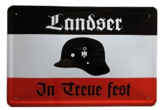 Blechschild - Landser - In Treue fest - D51 (101)