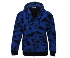 Kapuzenjacke - Night-Camo-Blau