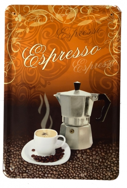 Blechschild - Espresso - BS187 (436)