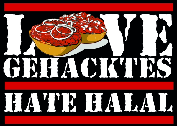 Love Gehacktes - Aufkleber Paket 50 Stück