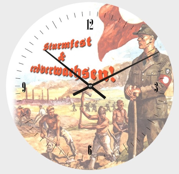 Wanduhr aus Glas - Sturmfest & Erdverwachsen+++NUR NOCH WENIGE DA+++