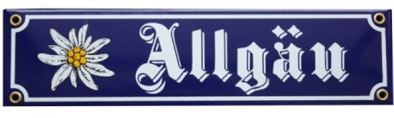 Emailleschild - Allgäu