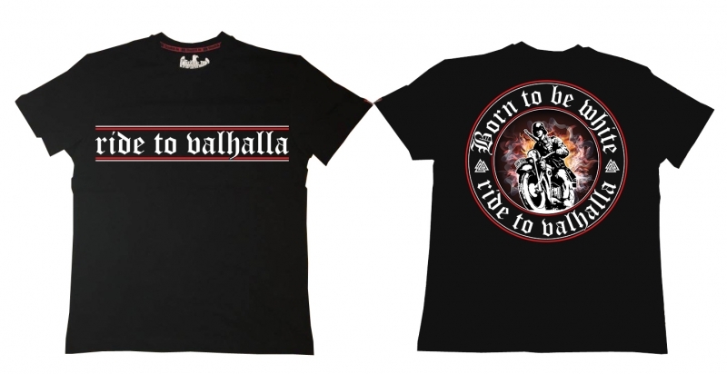 Premium Shirt - Born to be white - ride to valhalla - schwarz