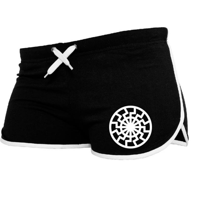 Frauen - Shorts Schwarze Sonne