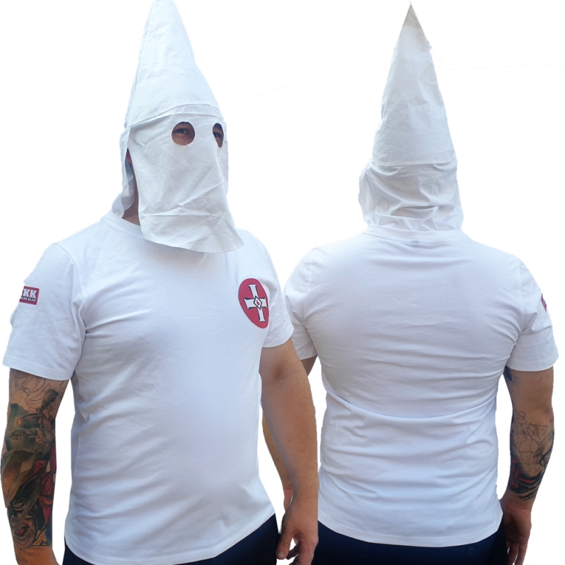 Premium Shirt - KKK mit Maskenfunktion - klassisch - weiß