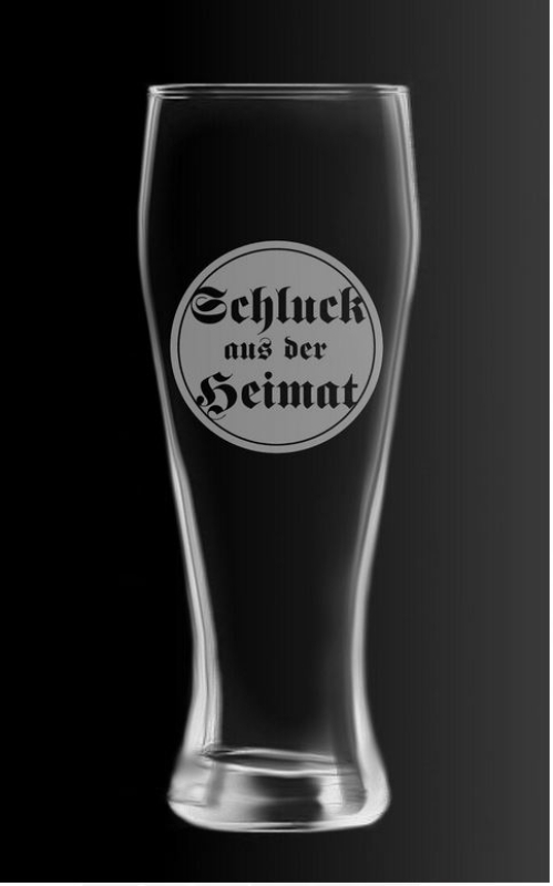 Weizen-Bierglas - Schluck aus der Heimat