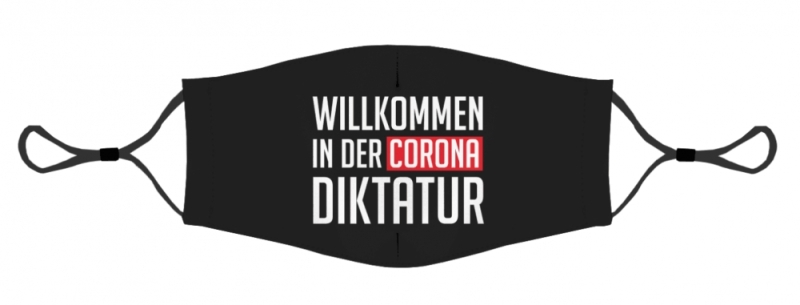 Gesichtsmaske - Corona Diktatur +++RAUSVERKAUF+++