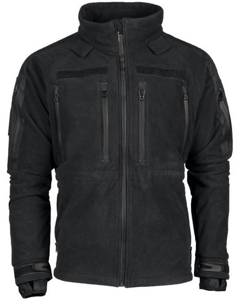 KÄLTESCHUTZJACKE - FLEECE MIL-TEC® PLUS - SCHWARZ