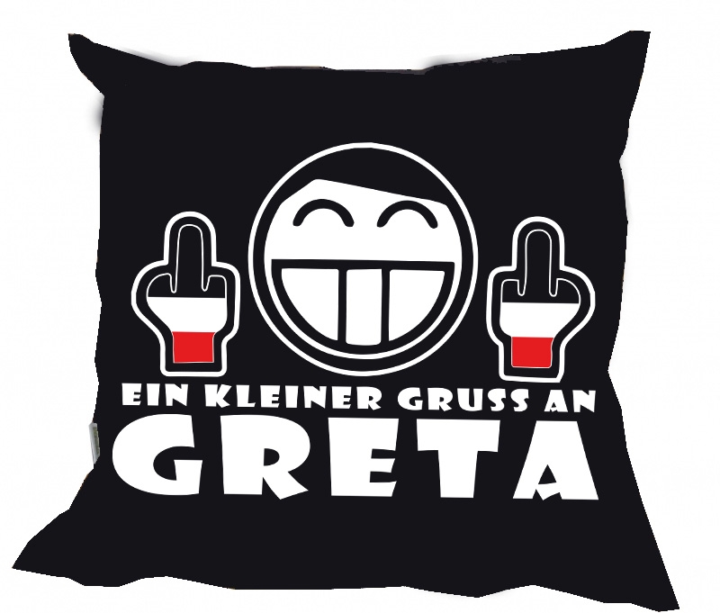 Kissen - Gruß an Greta