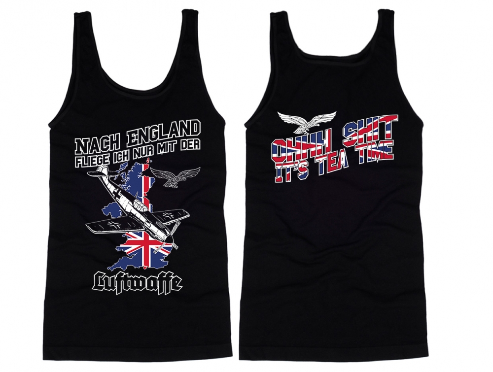 Muskelshirt/Tank Top - Nach England fliege ich nur mit der Luftwaffe