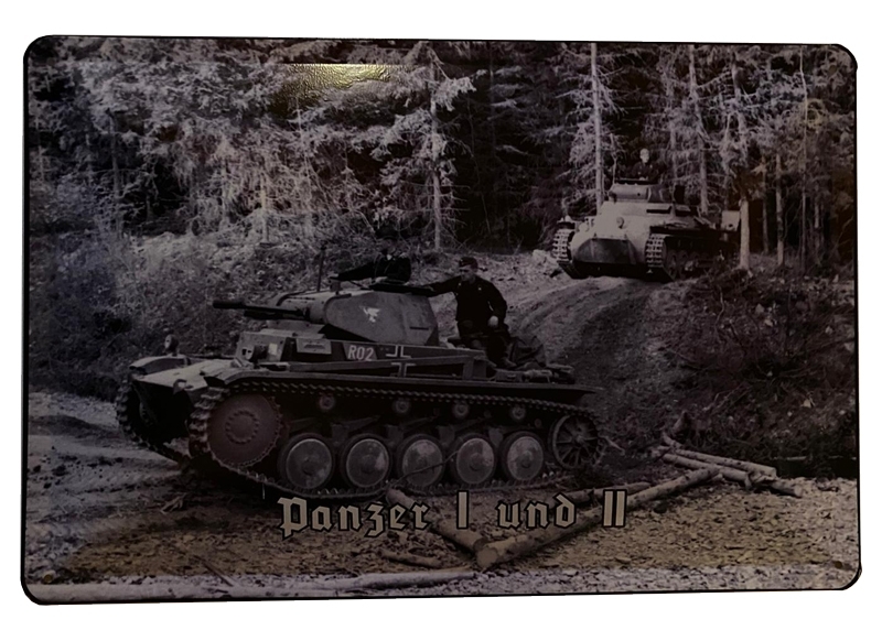 Blechschild - Panzer I & II - D175 (60)