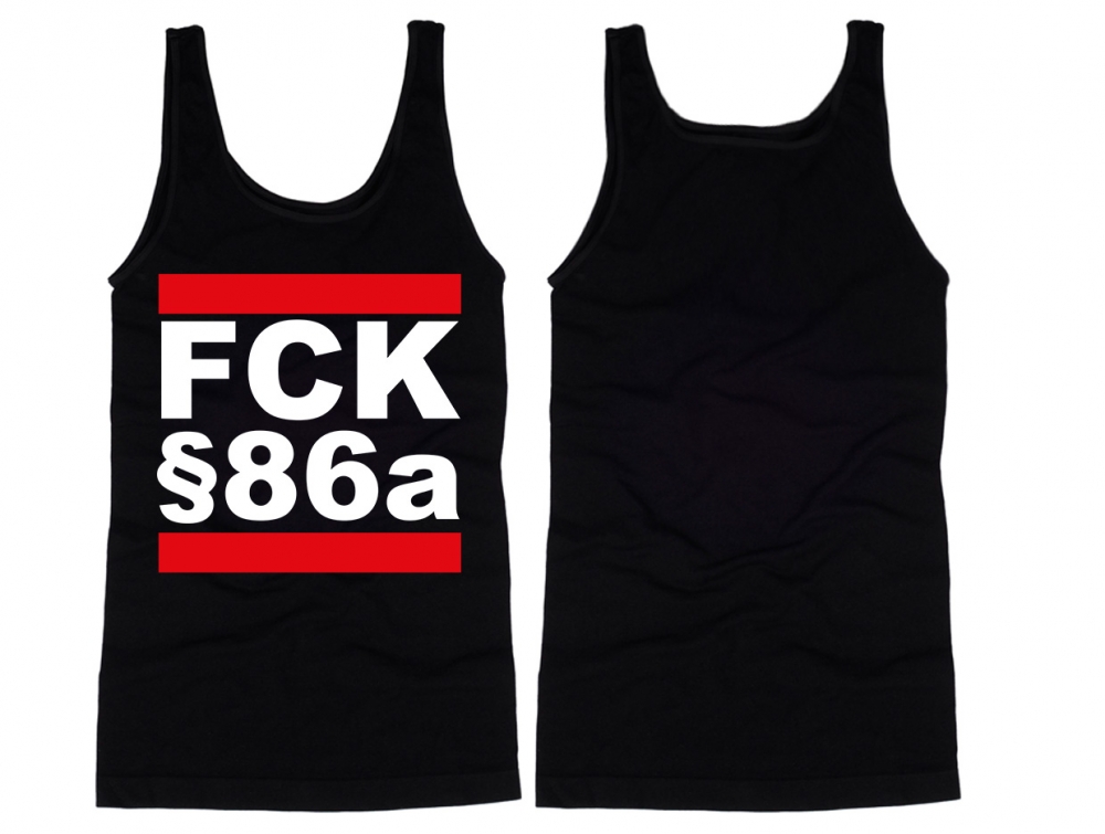 Muskelshirt/Tank Top - FCK §86a - schwarz