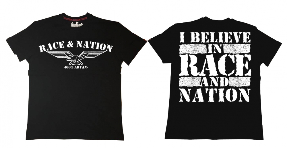 Premium Shirt - Race & Nation - schwarz/weiß