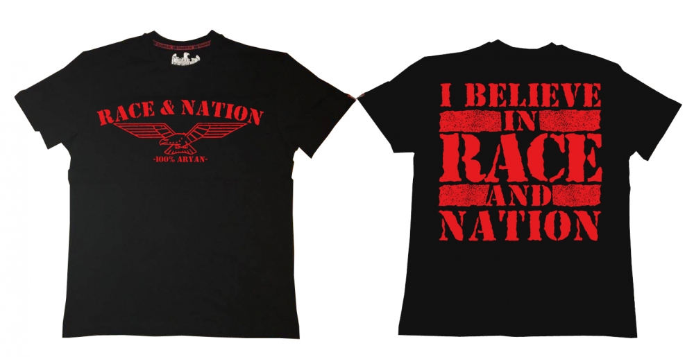 Premium Shirt - Race & Nation - schwarz/rot