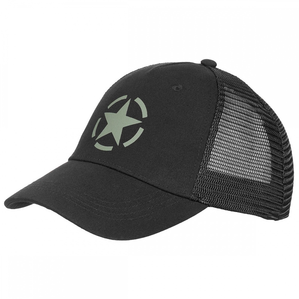 Cap - Trucker Cap MFH - schwarz - größenverstellbar