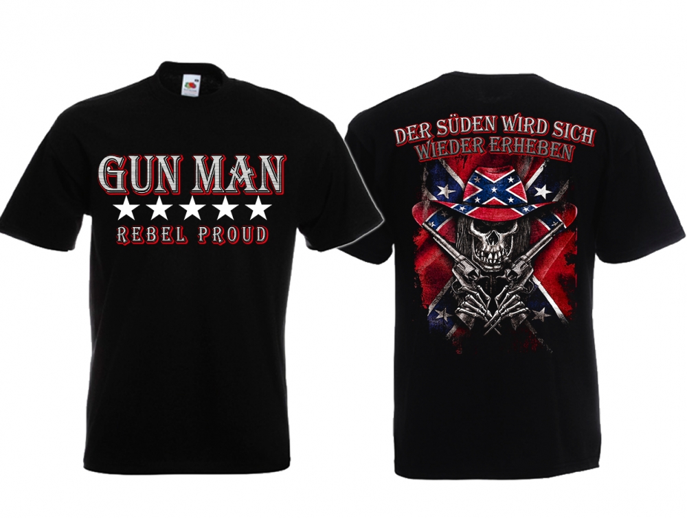 T-Hemd - Gun Man - Rebel Proud