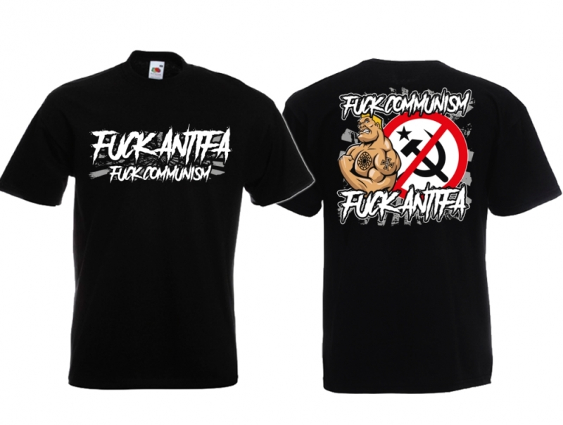 Frauen T-Shirt - Fuck Antifa - Fuck Communism - Motiv 1