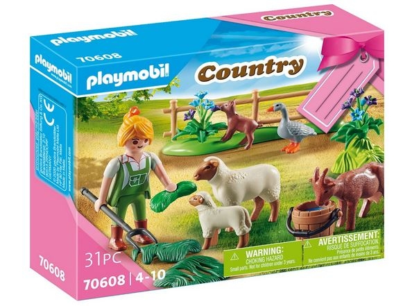 PLAYMOBIL - 70608 - Bäuerin mit Weidetieren