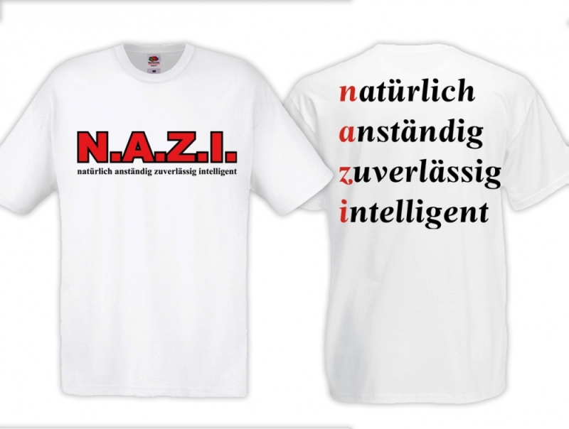 Frauen T-Shirt - N.A.Z.I. - Motiv 1 - weiß