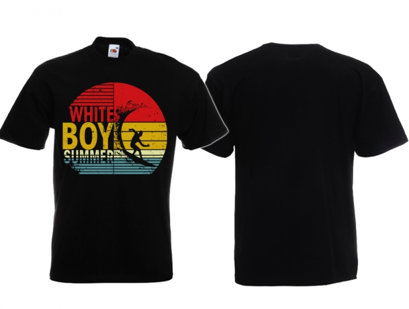 T-Hemd - White Boy Summer - schwarz