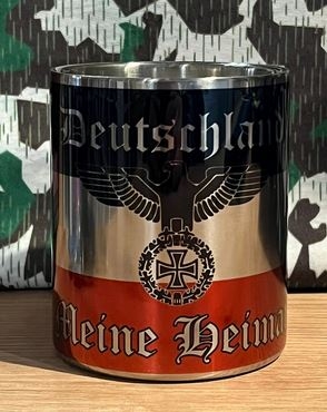 Edelstahltasse mit Karabinerhakengriff - Deutschland - Meine Heimat