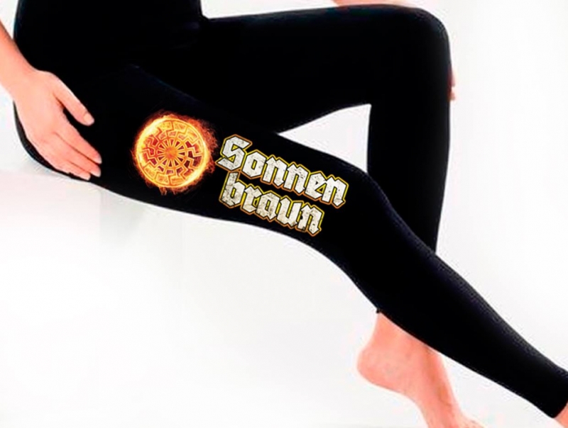 Frauen - Leggings - Sonnenbraun